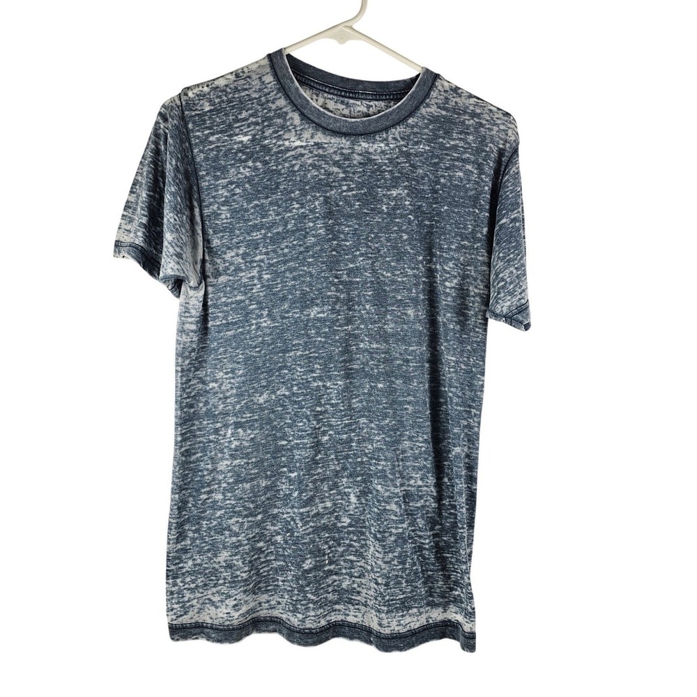 In Your Face Apparel Acid Wash T Shirt Men's Size Small Gray Blue Short Sleeve
